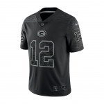 Color Noir du produit Maillot NFL Aaron Rodgers Green Bay Packers Nike...