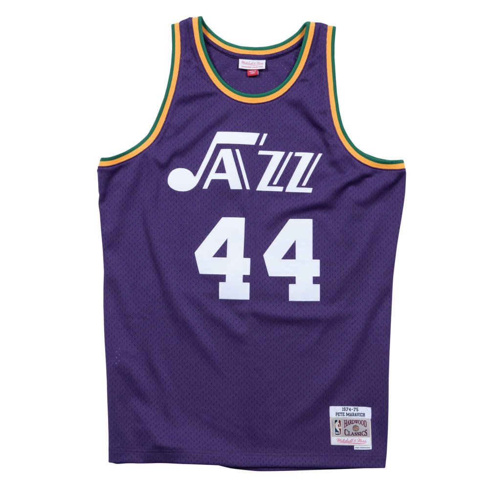 Utah Jazz Karl Malone 1996-97 Hardwood Classics Road Swingman Jersey By  Mitchell & Ness - Purple - Youth