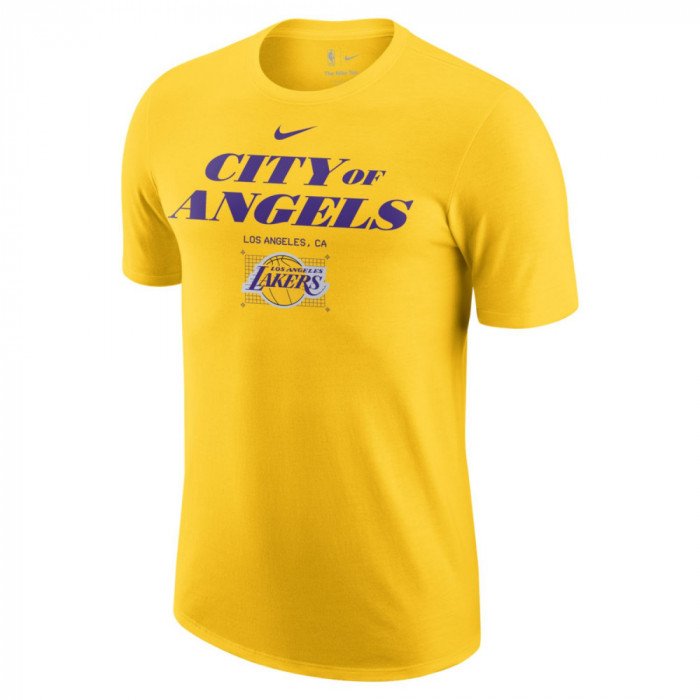 T-shirt NBA Los Angeles Lakers Nike Courtside amarillo