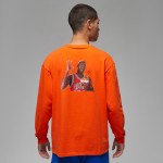 Color Orange du produit T-shirt manches longues Jordan Flight MVP '85 X...