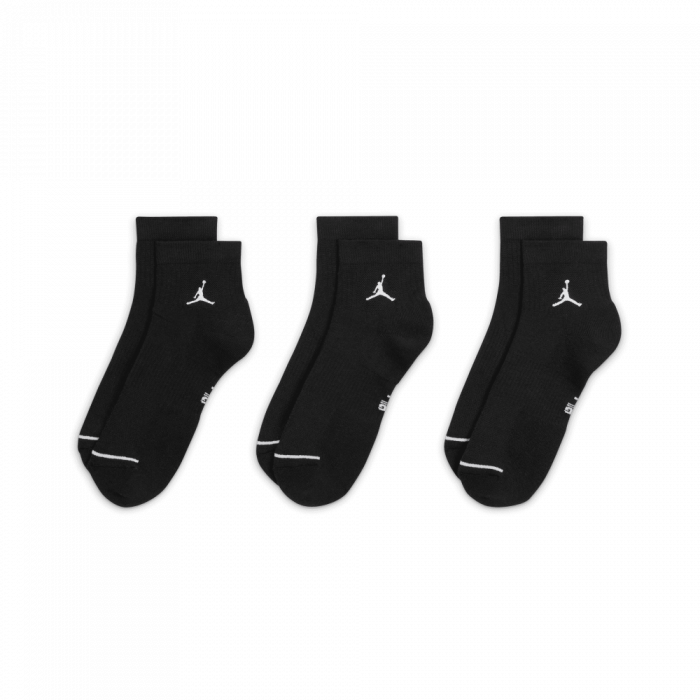 Pack de 3 chaussettes Jordan Everyday Quarter black/white image n°4