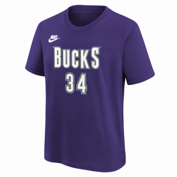 T-shirt NBA Giannis Antetokounmpo Milwaukee Bucks Nike Name&number Hardwood Classic Enfant | Nike