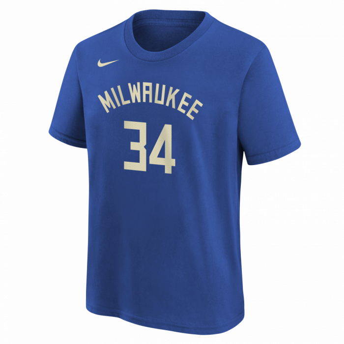 T-shirt NBA Giannis Antetokounmpo Milwaukee Bucks Nike Name&Number Petit Enfant