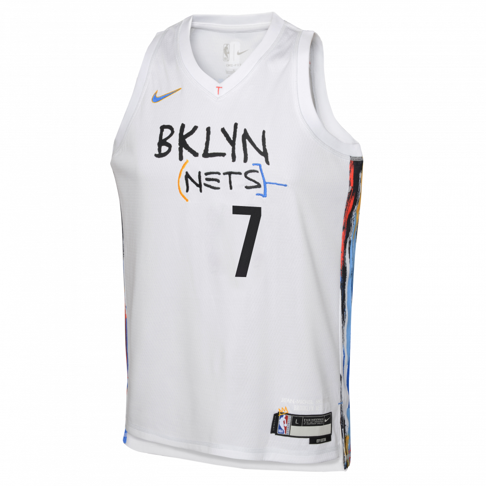 Nike Brooklyn Nets Elite City Edition Mixtape Crew Socks White