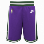 Color White of the product Short NBA Milwaukee Bucks Nike HWC Petit Enfant