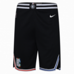 Color Black of the product Short NBA Los Angeles Clippers Nike City Edition Enfant