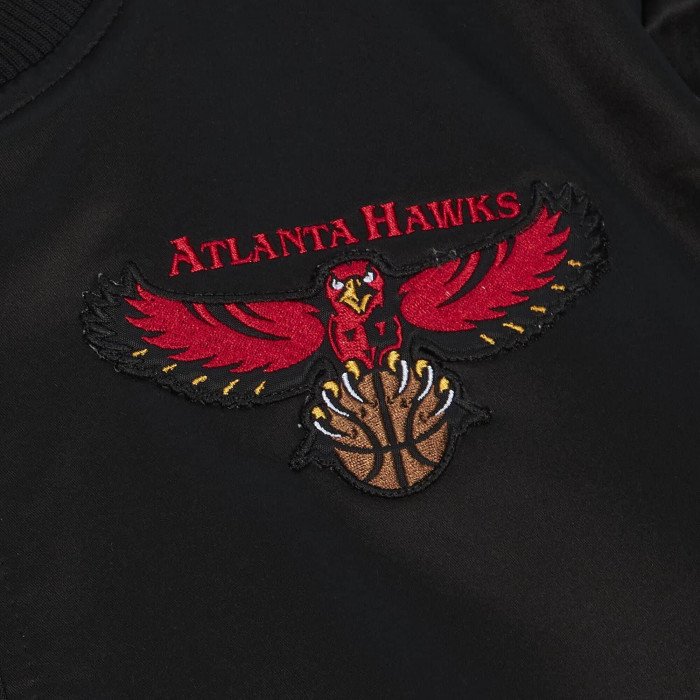 Veste NBA Atlanta Hawks Mitchell&Ness Flight Satin Jacket image n°3