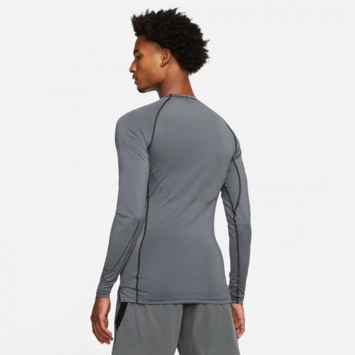 T-shirt Long Sleeve Compression Nike Pro Dri-Fit iron grey image n°2