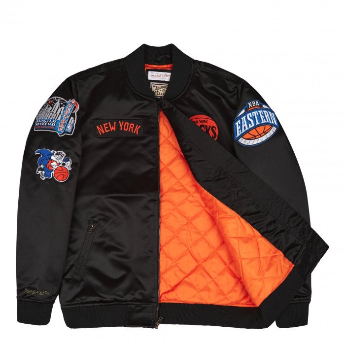 Veste NBA New York Knicks Mitchell&Ness Flight Satin Jacket image n°2