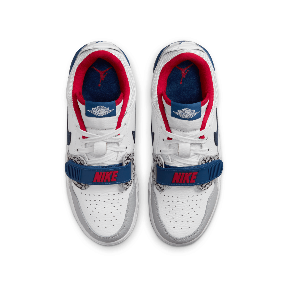 Air Jordan Legacy 312 Low Enfant GS white/french blue-wolf grey - Basket4Ballers