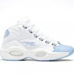 Color White of the product Reebok Question Mid Denver Nuggets
