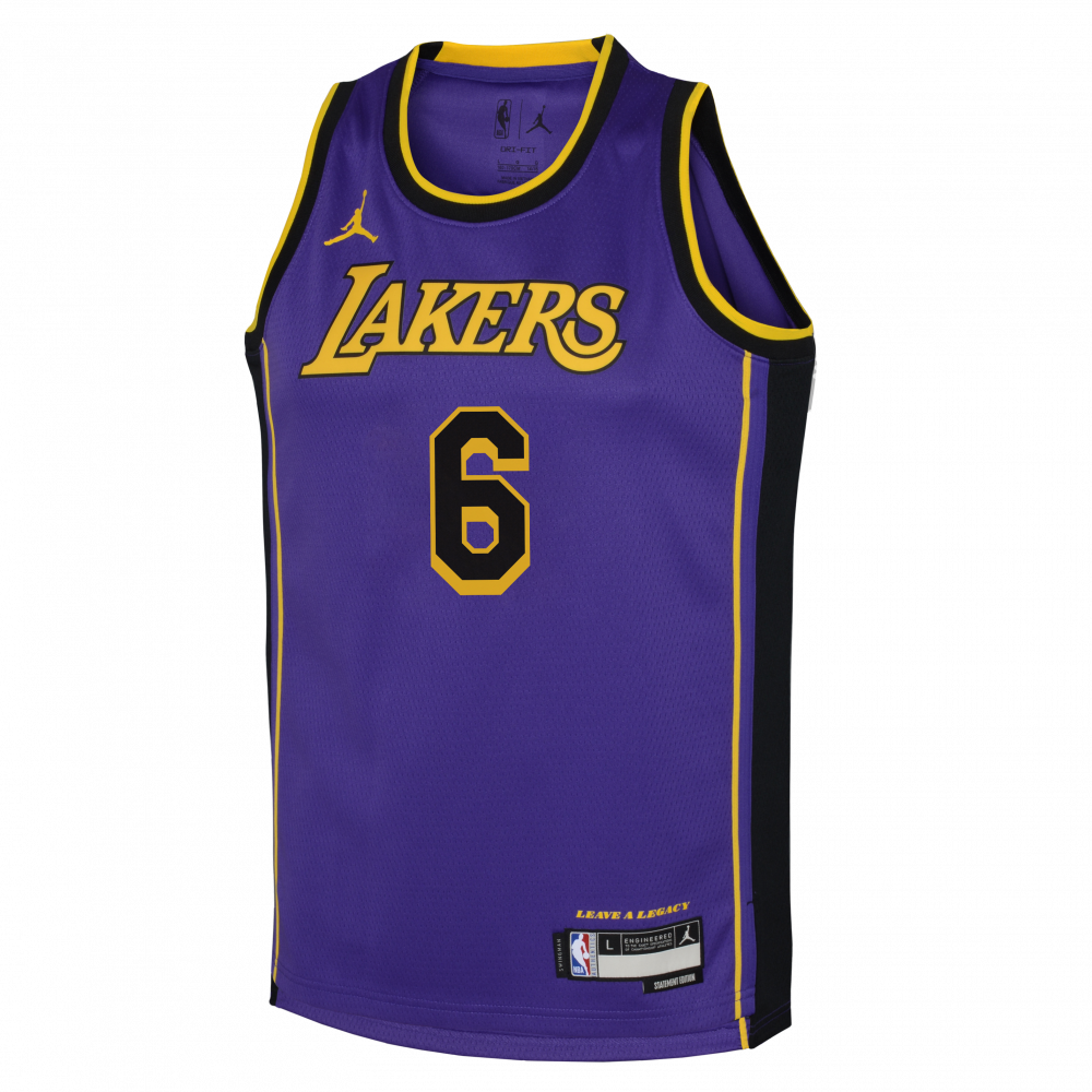 Maillot NBA Petit Enfant Lebron James Los Angeles Lakers Jordan Statement  Replica - Basket4Ballers