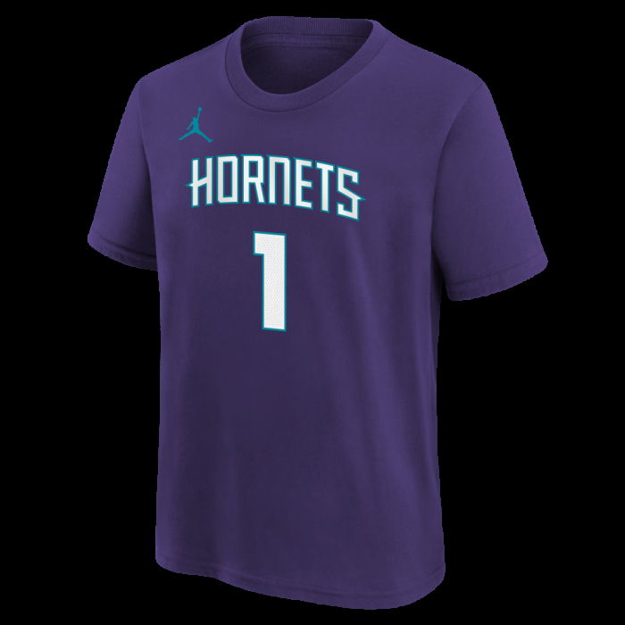 T-shirt NBA Lamelo Ball Charlotte Hornets Jordan Statement Name&number Enfant image n°2