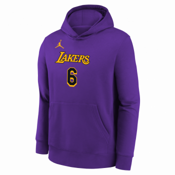 Sweat à Capuche NBA Lebron James Los Angeles Lakers Jordan Statement  Name&number Enfant - Basket4Ballers