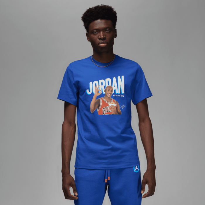 T-shirt Jordan Flight MVP X Wheaties Rush Blue NBA image n°1