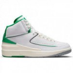 Color White of the product Air Jordan 2 Retro Lucky Green