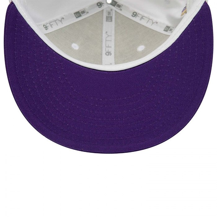 Casquette NBA New Era Los Angeles Lakers White Crown Patches 9fifty image n°5