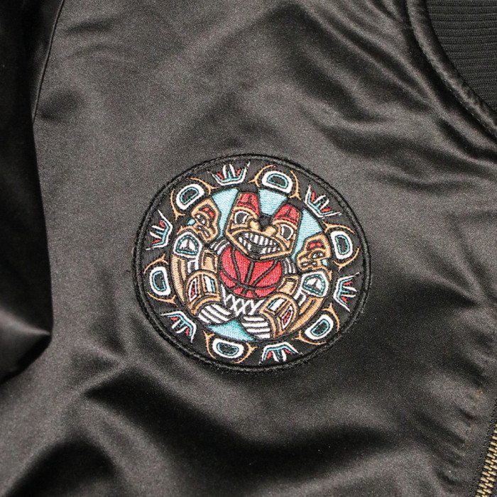 Veste NBA Vancouver Grizzlies Mitchell&Ness Flight Satin Jacket image n°4