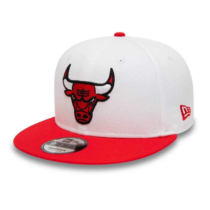 Casquette NBA New Era Chicago Bulls White Crown Patches 9fifty image n°1
