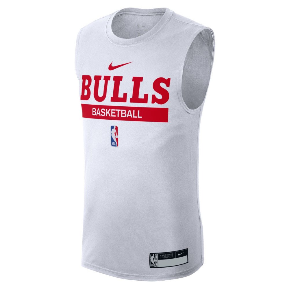 Nike Basketball NBA Chicago Bulls Dri-FIT City Edition jersey vest in white