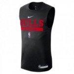 Color Noir du produit Maillot NBA Chicago Bulls Nike Pregame Black