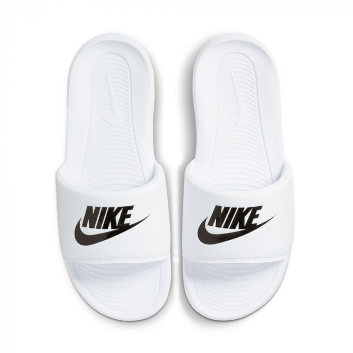 Claquettes Nike Victori One white/black-white image n°3
