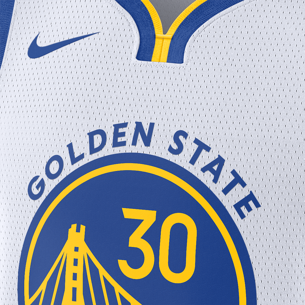 Nike Men's Golden State Warriors 2020/21 Swingman Jersey Association Edition - Stephen Curry - White