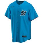 Color Bleu du produit Chemise de baseball MLB Miami Marlins Nike Alternate