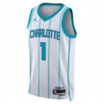 Color White of the product Maillot NBA Lamelo Ball Charlotte Hornets Nike...
