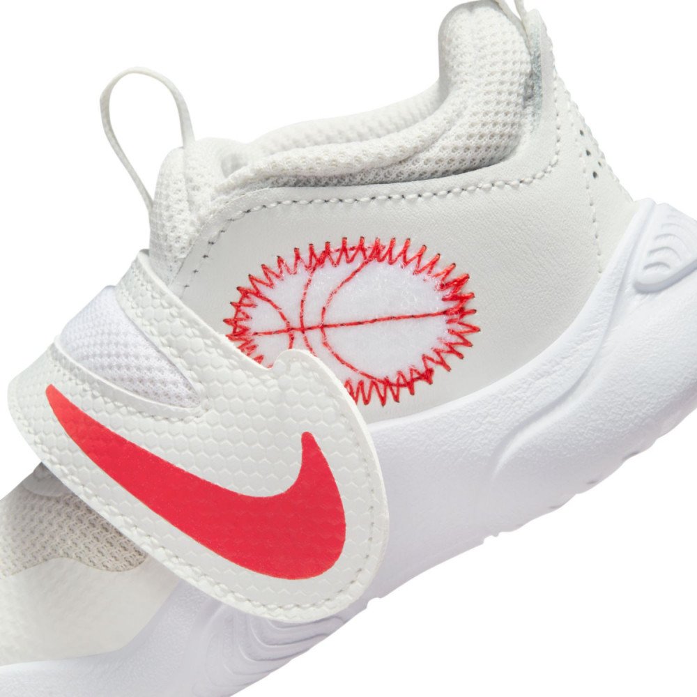 Nike Team Hustle D 11 White Red Bébé TD - Basket4Ballers
