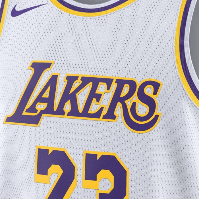 Maillot Los Angeles Lakers Association Edition 2022/23 white/james lebron 23 NBA image n°2