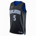 Color Noir du produit Maillot NBA Paolo Banchero Orlando Magic Nike Icon...
