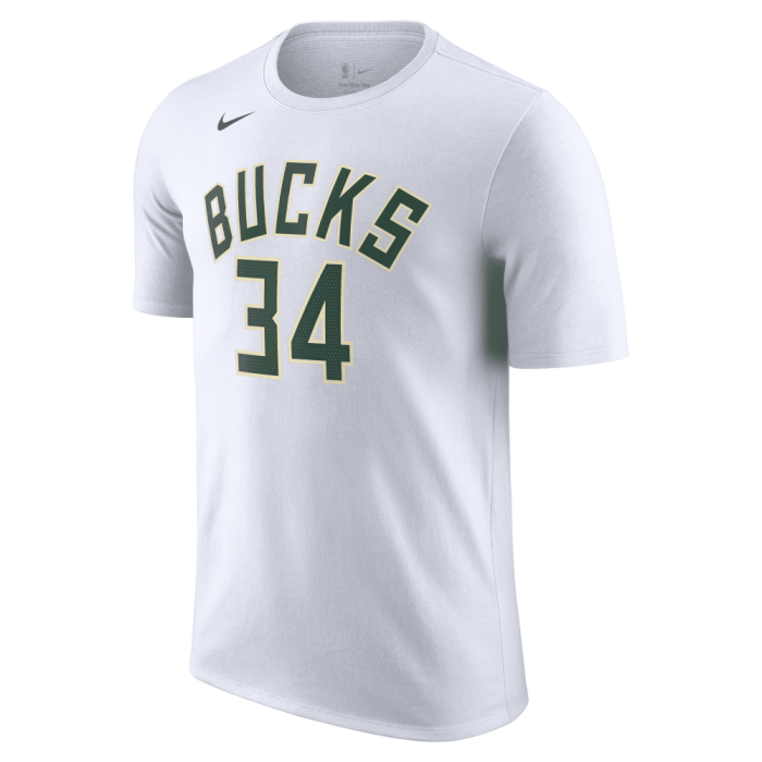 T-shirt NBA Giannis Antetokounmpo Milwaukee Bucks Nike Name & Number