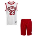 Color Red of the product Jordan Outfit Kids Shorts/Jersey