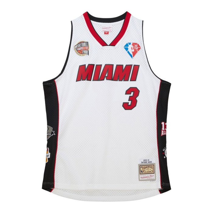 Maillot NBA Dwyane Wade Miami Heat Mitchell & Ness Hall Of Fame 2023 Edition image n°1