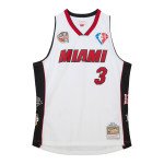 Color White of the product Maillot NBA Dwyane Wade Miami Heat Mitchell & Ness...
