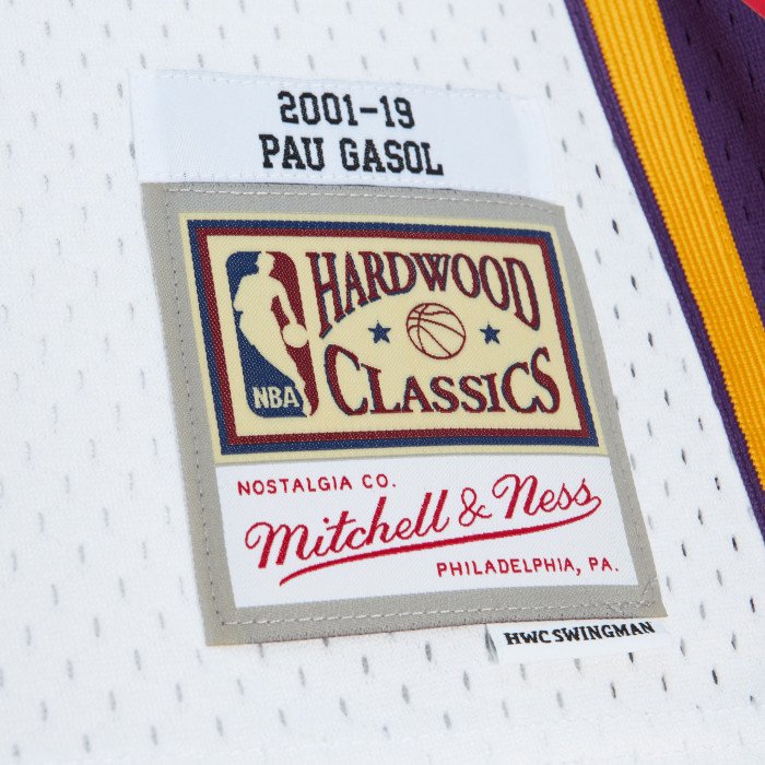 Maillot NBA Paul Gasol Los Angeles Lakers Mitchell & Ness Hall Of Fame 2023 Edition image n°4