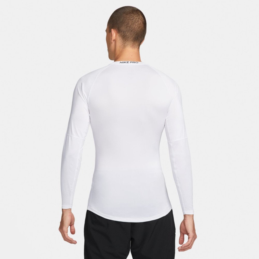T-Shirt manches longues Nike Pro white/black - Basket4Ballers