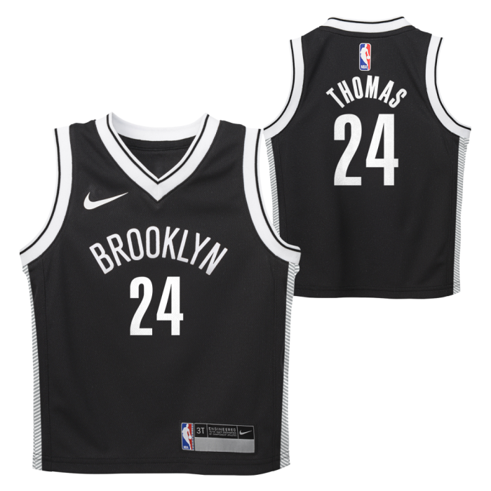 0-7 Icon Replica Jersey Brooklyn Nets Thomas Cam NBA image n°3