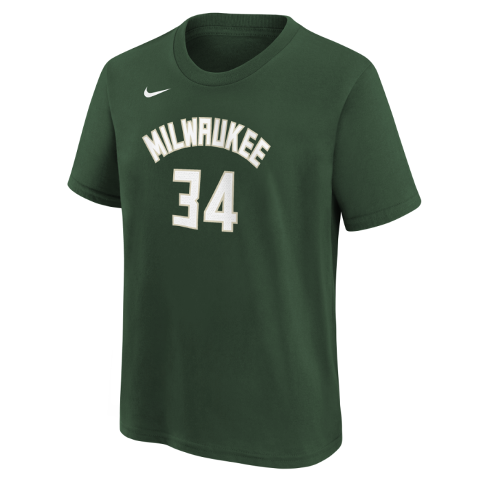 Tee Shirt NBA Nike Enfant Name&Number Milwaukee Bucks Giannis Antetokounmpo image n°2