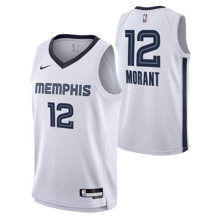 Maillot NBA Ja Morant Memphios Grizzlies Nike Association Edition Enfant Basket4Ballers