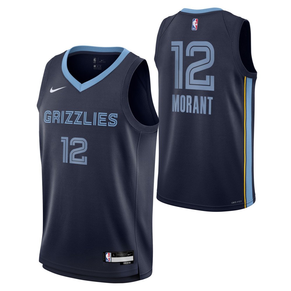 Toddler Nike Ja Morant Navy Memphis Grizzlies 2021/22 City Edition Replica  Jersey
