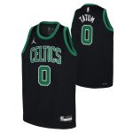 Color Black of the product Boys Statement Swingman Jersey Boston Celtics Tatum...