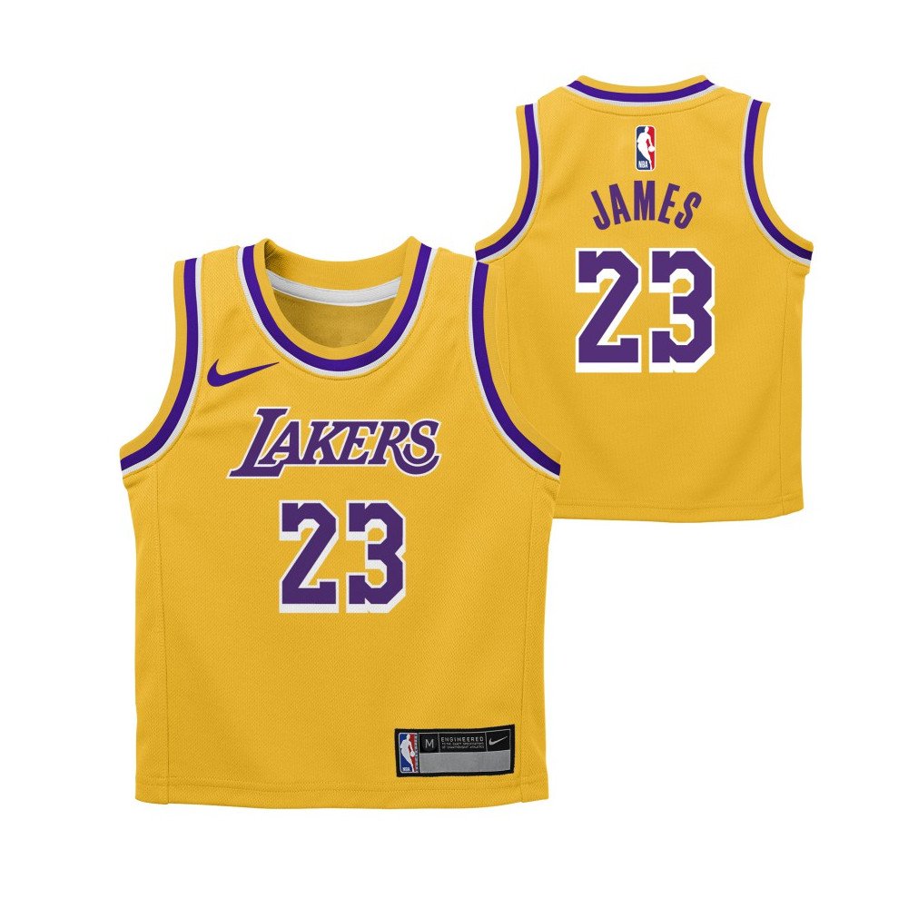 Basketball Jersey T shirt LA Lakers Lebron James 23 NBA City Edition Purple