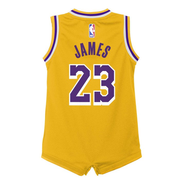 Body NBA Bébé Lebron James Los Angeles Lakers Nike Icon Edition image n°2