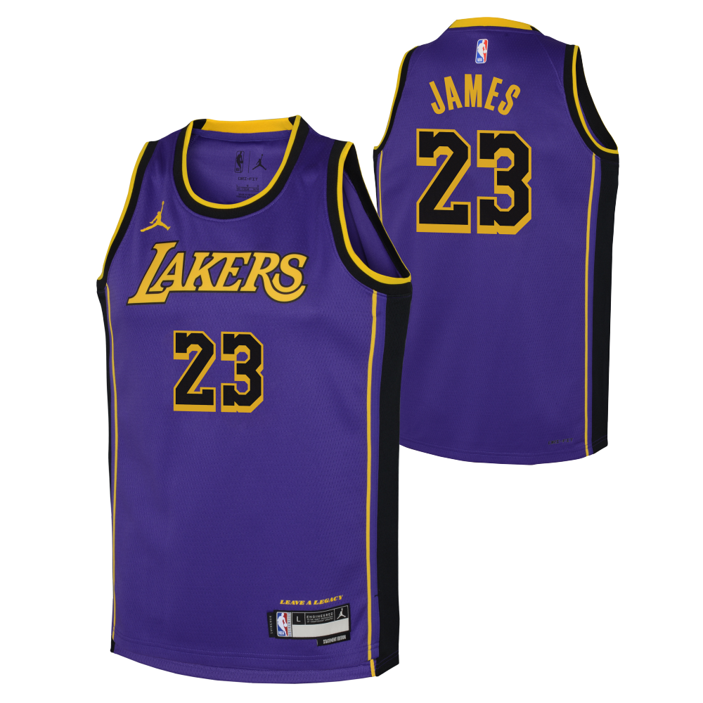 Los Angeles Lakers Nike Icon Replica Jersey - LeBron James - Kids