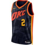 Color Bleu du produit Maillot NBA Shai Gilgeous Alexander OKC Nike City...