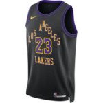 Color Black of the product Maillot NBA Lebron James Los Angeles Lakers Nike...