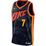 Color Bleu du produit Maillot NBA Chet Holmgren OKC Nike City Edition