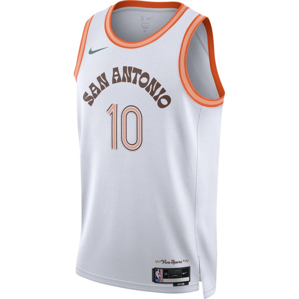 Maillot NBA Jeremy Sochan San Antonio Spurs Nike City Edition
